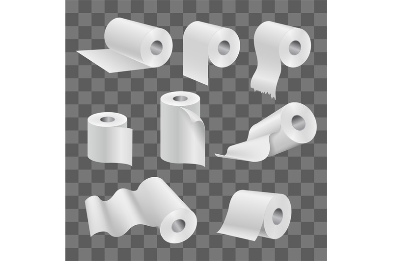 white-toilet-paper-roll-and-kitchen-towels-isolated-on-transparent-bac