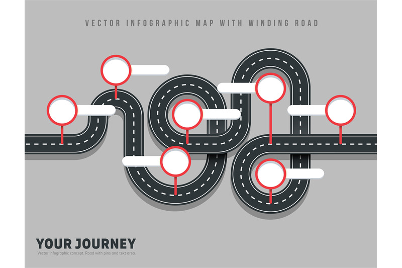navigation-winding-road-vector-way-map-infographic-on-grey-background