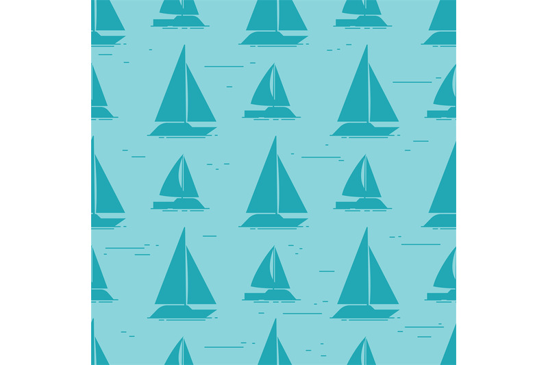 sailboat-silhouettes-seamless-pattern-design