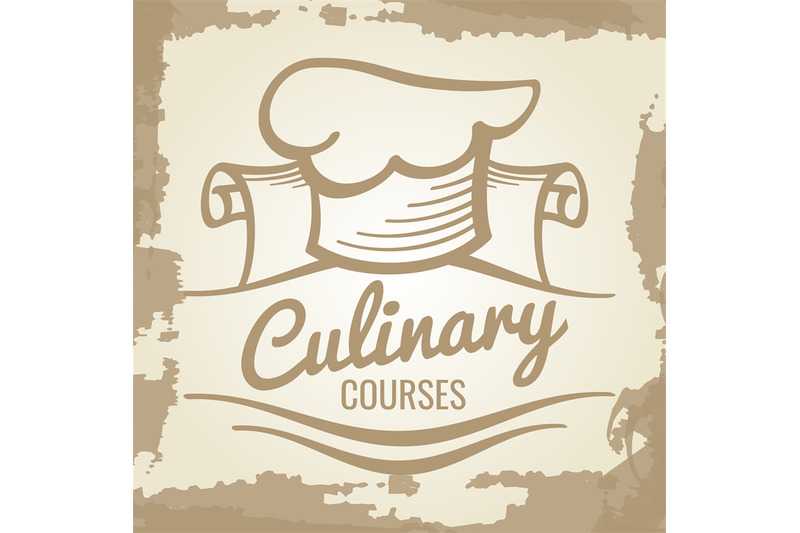culinary-courses-grunge-emblem-or-logo-design
