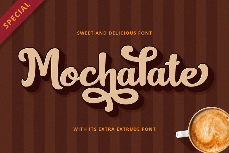 mochalate-sweet-extrude-font