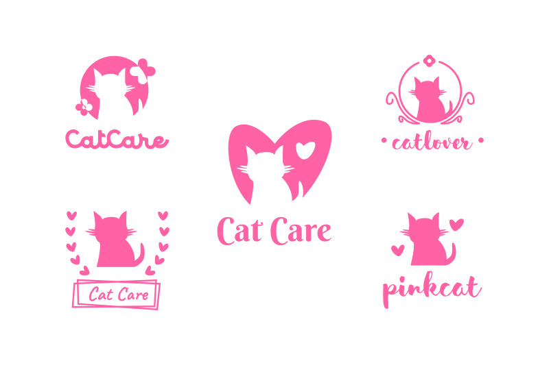 cat-care-pet-shop-cat-lover-logo