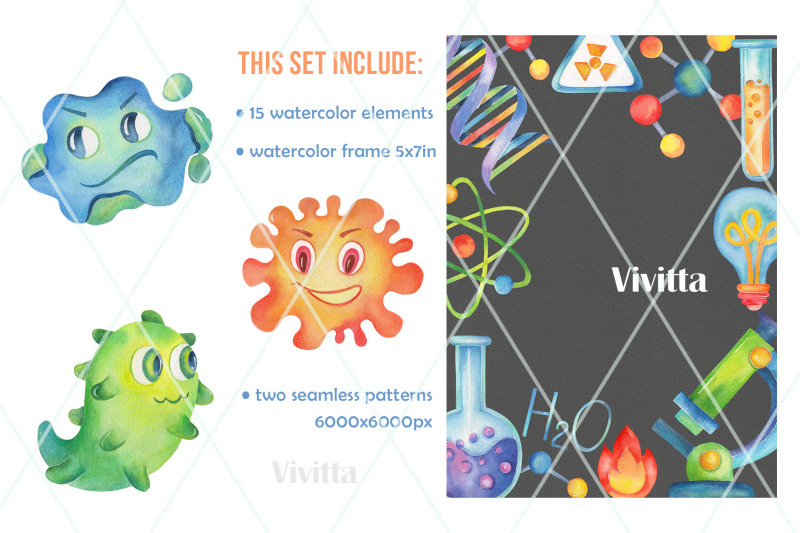 science-party-watercolor-clipart-chemistry-coronavirus