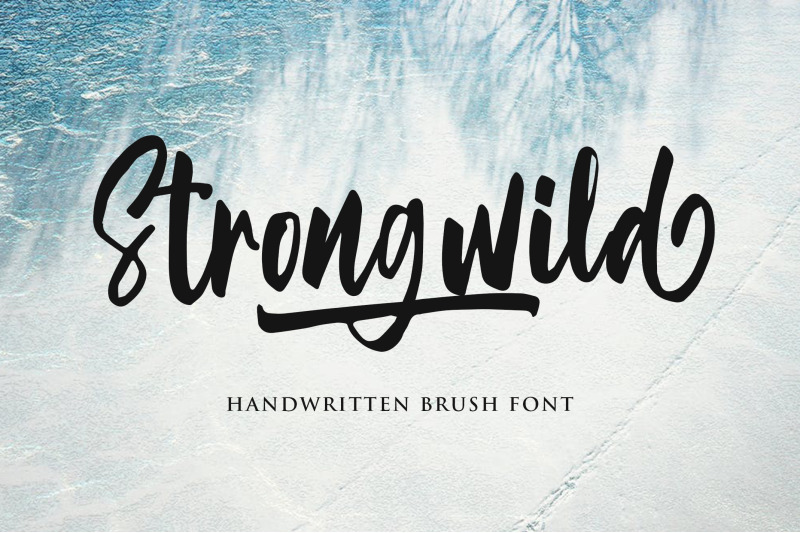 strongwild-handwritten-brush-font