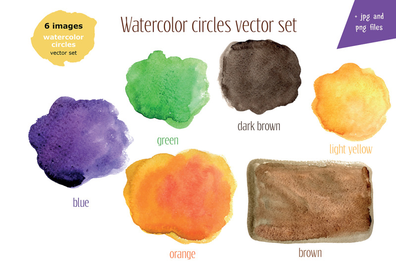 watercolor-circles-vector-set