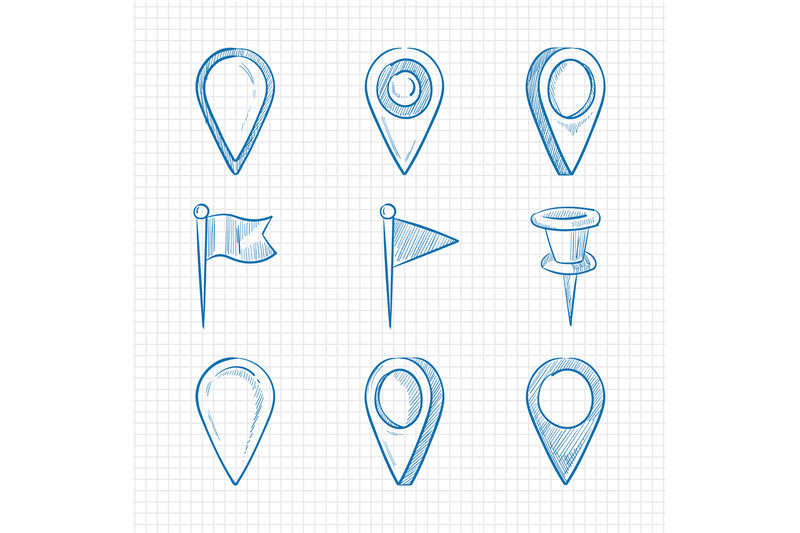 hand-drawn-doodle-navigation-pins
