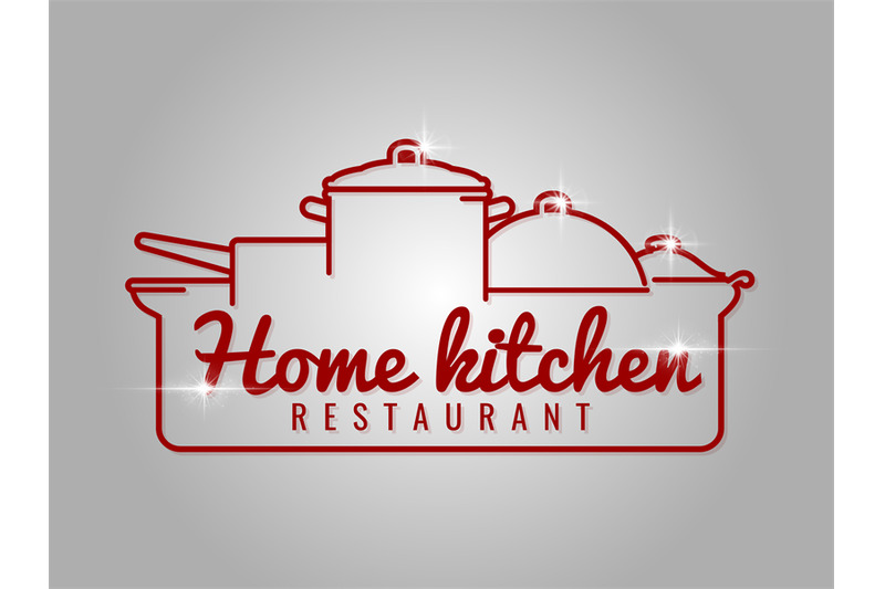 home-kitchen-restaurant-line-logo