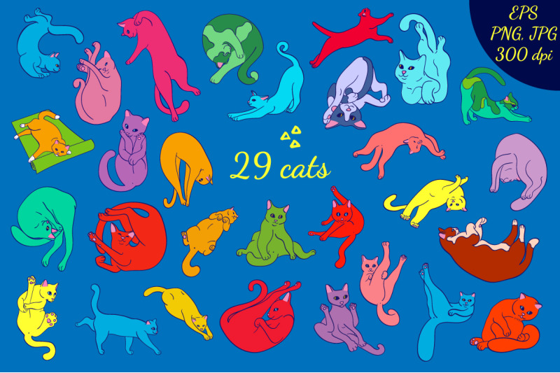 yoga-cats
