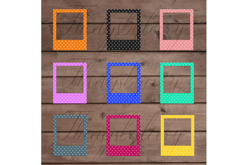 254-polka-dot-polaroid-photo-booth-baby-shower-photo-frames