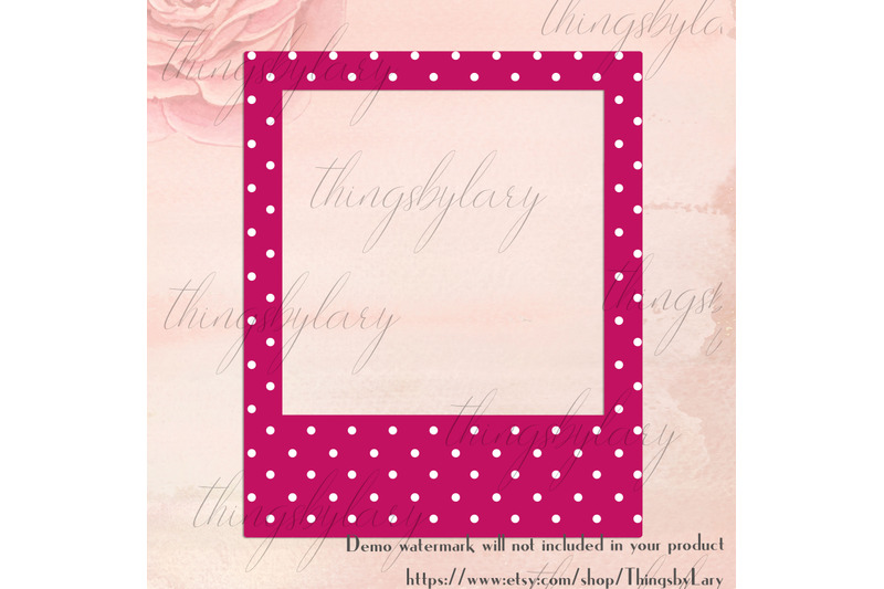 254-polka-dot-polaroid-photo-booth-baby-shower-photo-frames