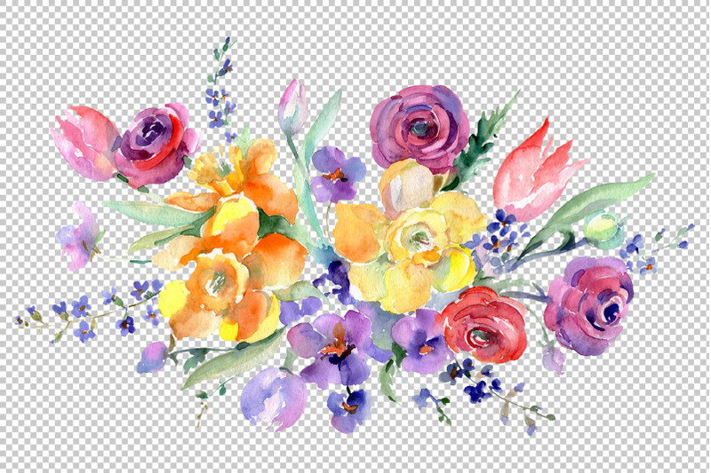 bouquet-with-roses-floral-lace-watercolor-png