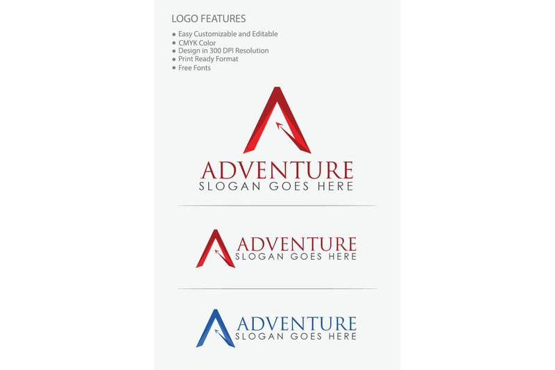 a-letter-adventure-logo-design-template