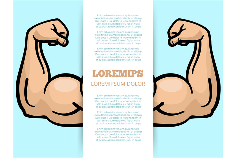 male-muscle-arms-banner-template