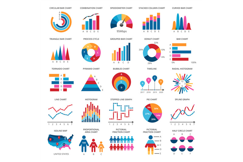 color-finance-data-chart-vector-icons-statistics-colorful-presentatio
