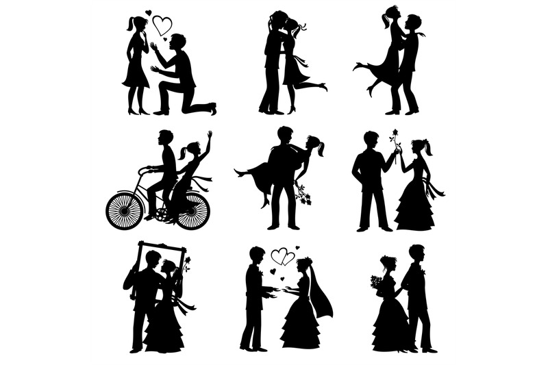 romantic-love-couples-vector-silhouettes-for-valentines-day-and-weddin