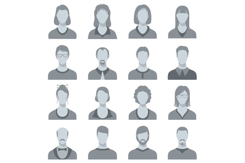 female-and-male-head-vector-silhouettes-user-profile-avatars