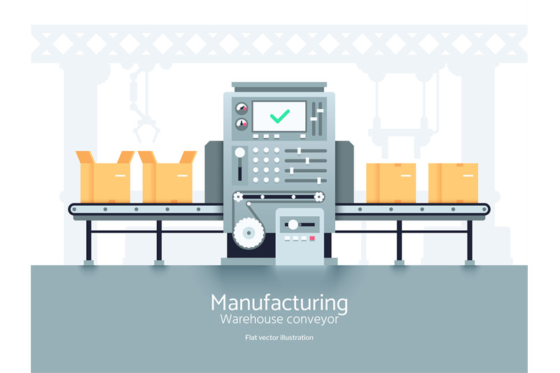 manufacturing-warehouse-conveyor-assembly-production-line-flat-vector