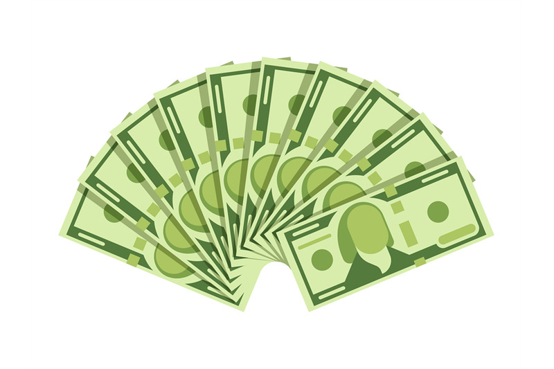 dollar-banknotes-fan-green-currency-cash-notes-investment-vector-con