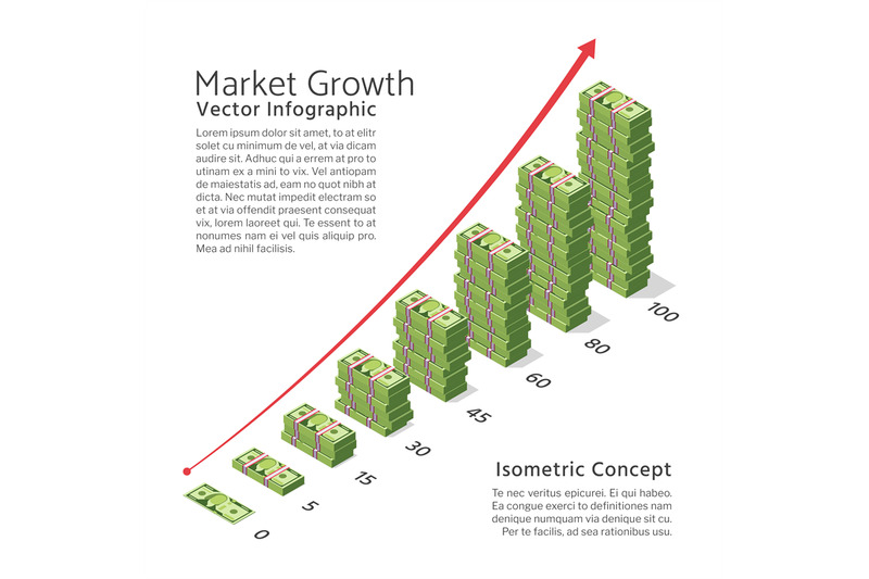 market-growth-vector-background-with-chart-and-dollar-currency-bills