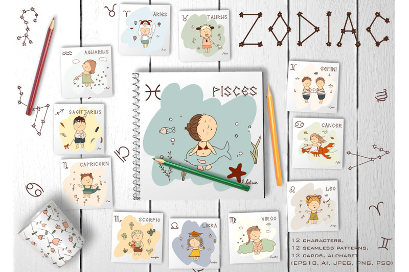 quot-zodiak-kids-quot-graphic-pack