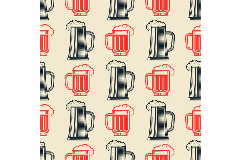 vintage-beer-glasses-semless-pattern