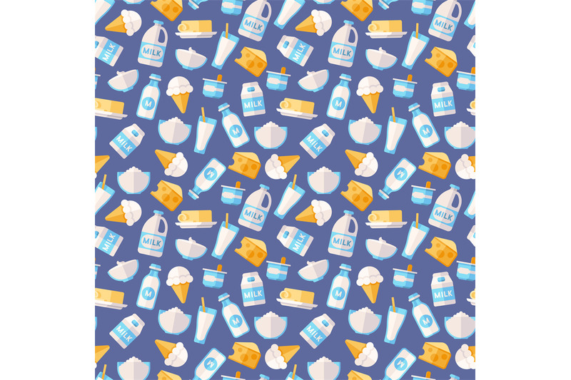 dairy-milk-yogurt-cream-cheese-seamess-pattern