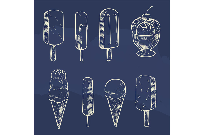sketch-ice-cream-collection-on-blue-backdrop