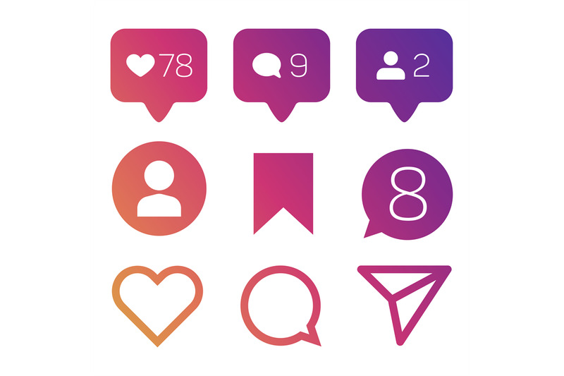 colorful-like-icons-follower-commets-location-vector-set