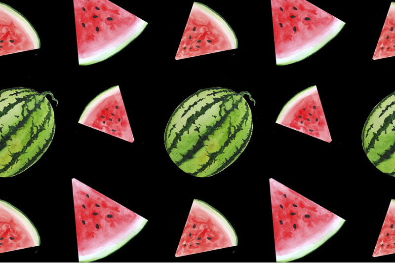 watermelon-watercolor-watermelon-pattern-summer-fruits-wattercolor