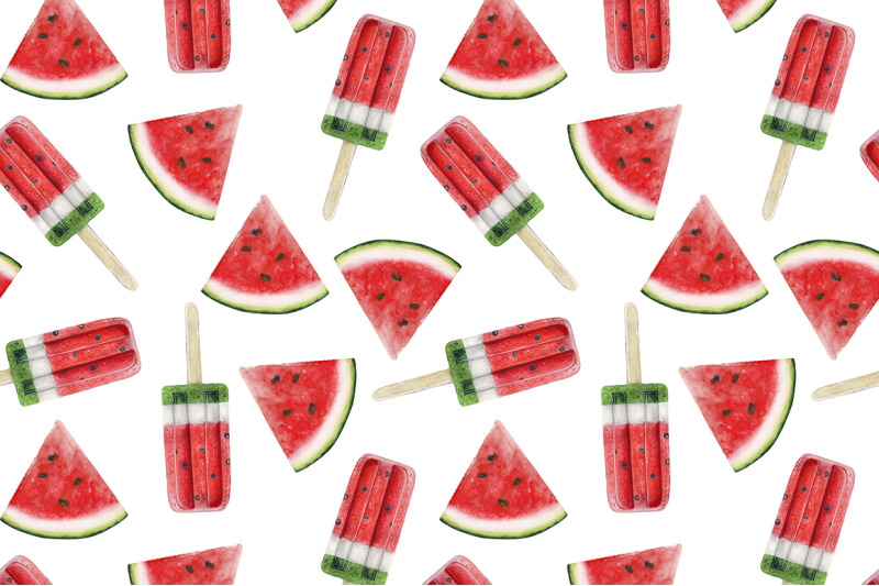 watermelon-watercolor-watermelon-pattern-summer-fruits-wattercolor