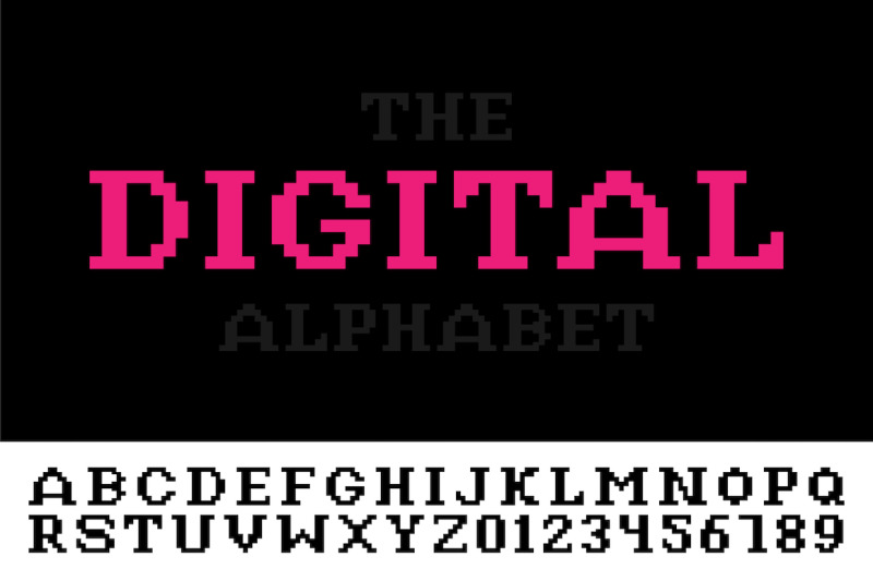 digital-pixel-english-alphabet