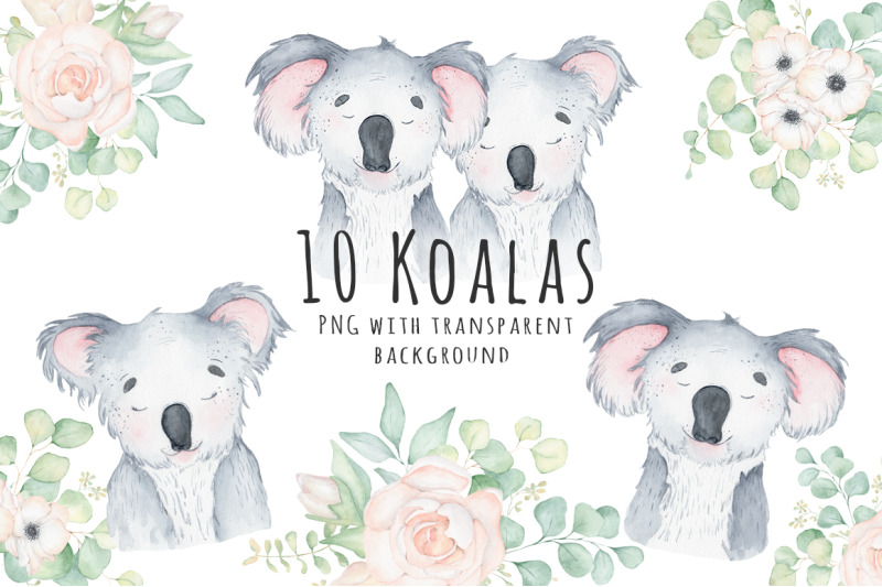 lovely-koalas-and-eucalyptus-watercolor-set