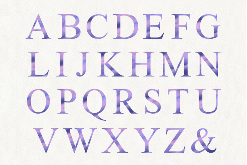 watercolor-lavender-alphabet