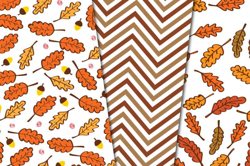 happy-fall-digital-papers-autumn-background-patterns-hand-draw-seamless-patterns-printable
