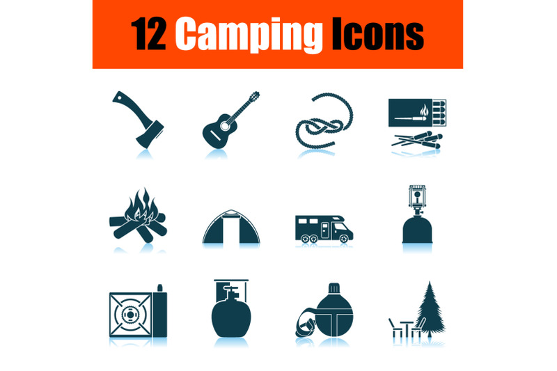 camping-icon-set