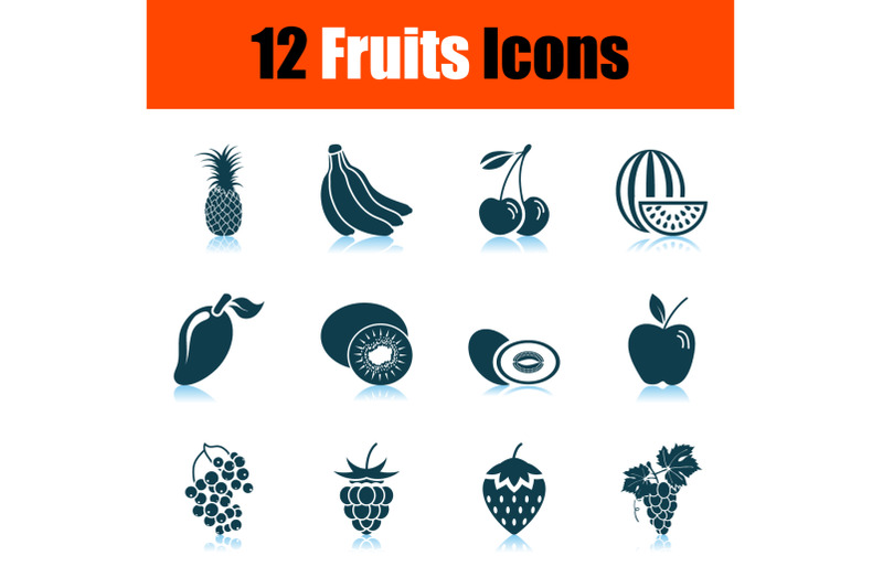 fruits-icon-set