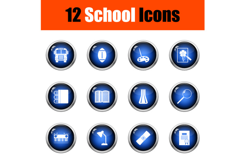 school-icon-set