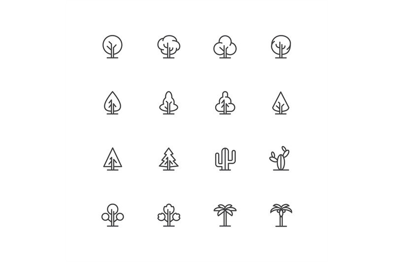 simple-lineart-trees-icons-vector-landscape-line-symbols-isolated-pl