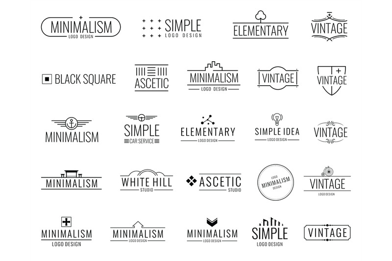 vintage-minimal-vector-logos-with-simple-shapes-modern-luxury-emblems