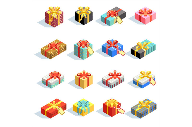 big-set-of-different-colored-3d-giftboxes-with-ribbons-isolated-vecto