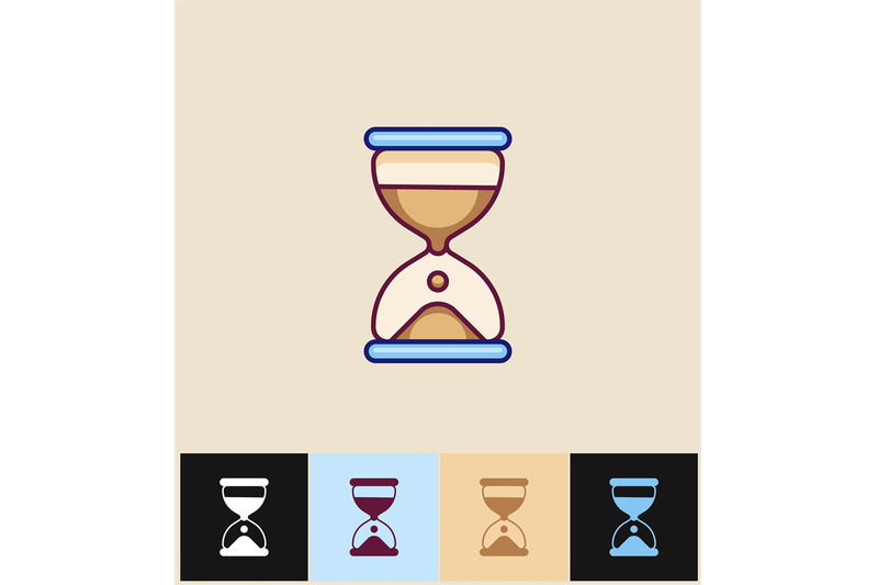 clock-icon-flat-vector-illustration-on-colored-backgrounds-blue-hour