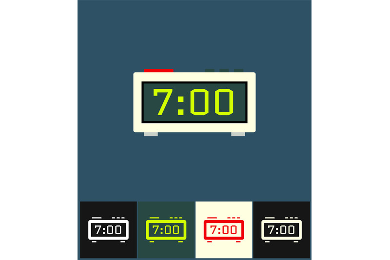 clock-icon-flat-vector-illustration-on-colored-backgrounds-digital-c