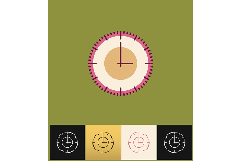 clock-icon-flat-vector-illustration-pink-simple-clock