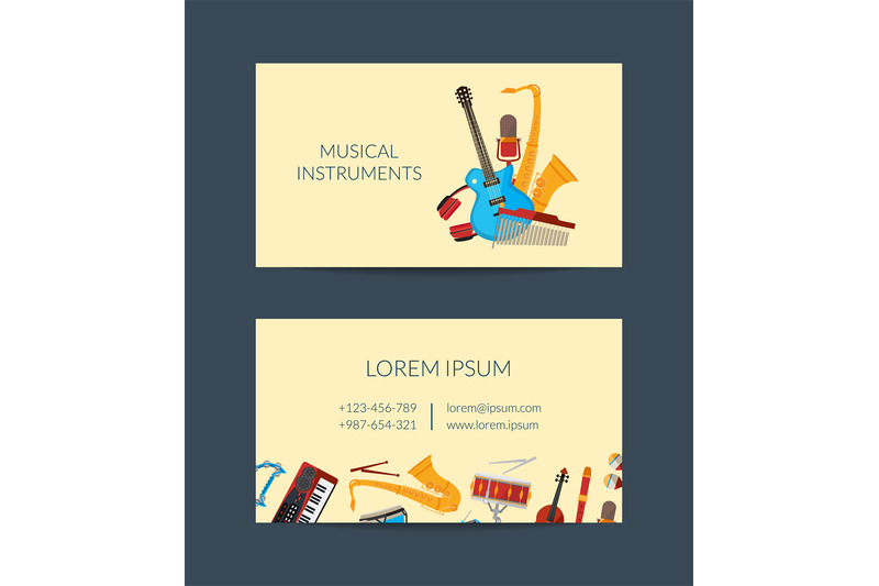 vector-cartoon-musical-instruments-business-card