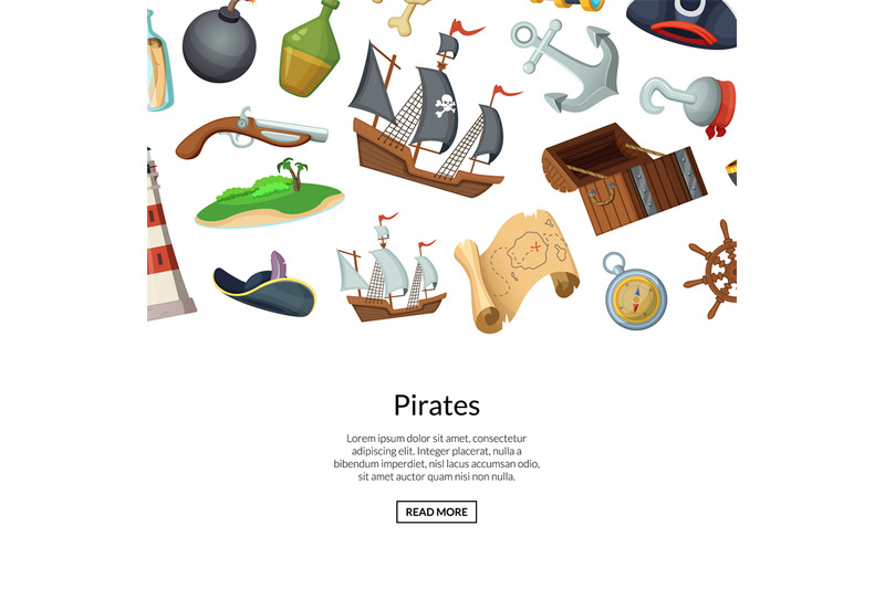 vector-cartoon-sea-pirates-background