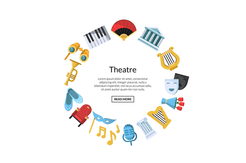 vector-flat-theatre-icons-in-circle