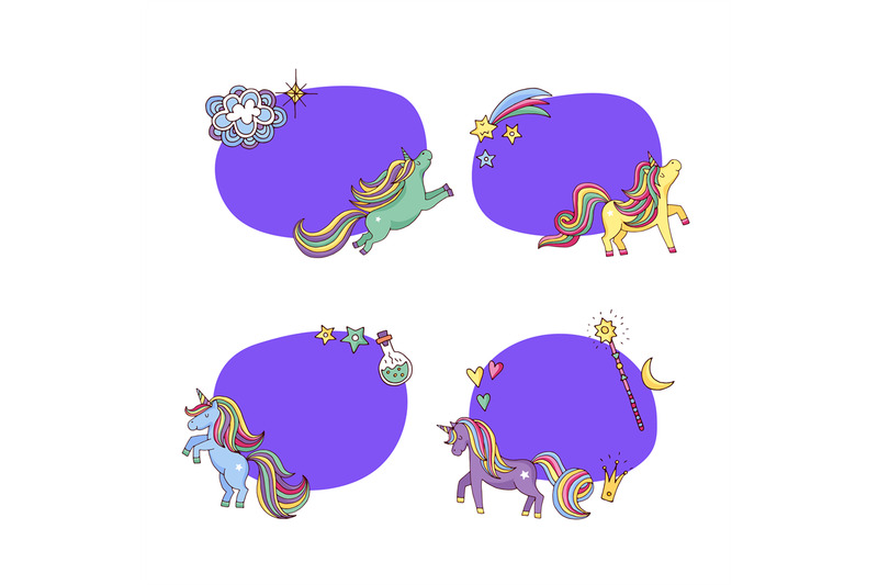 vector-hand-drawn-magic-unicorns-and-stars-illustration