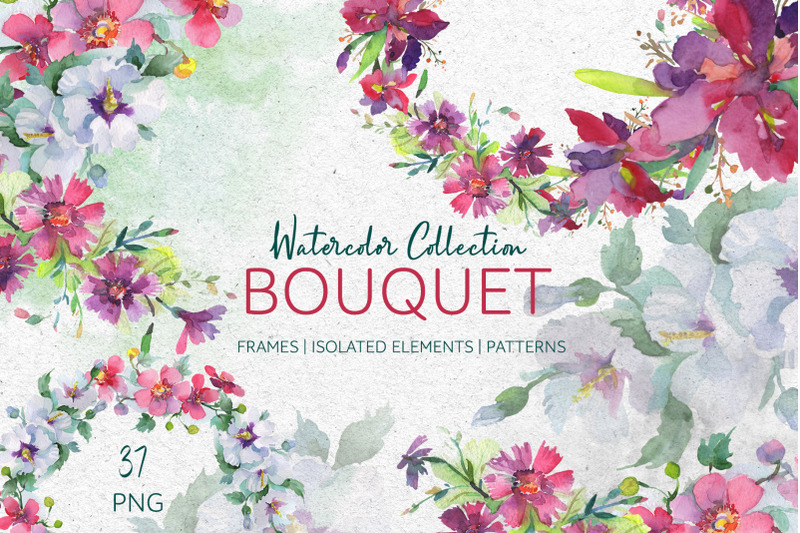 bouquet-summer-freshness-watercolor-png