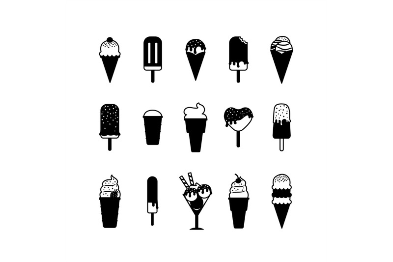 ice-cream-black-icons
