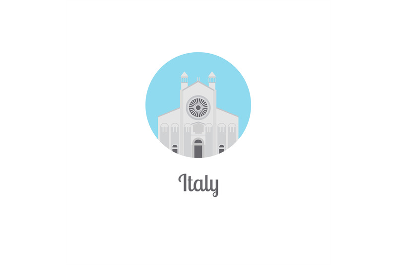 italy-landmark-isolated-round-icon